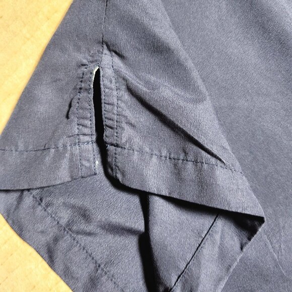 Benzene Men's Button-Up Navy Blue Shirt XL Addicted To Speed 100% Polyester - Picture 10 of 10